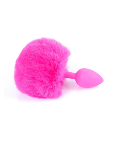 Plug-Jewellery Silicon PLUG - Bunny Tail - Pink