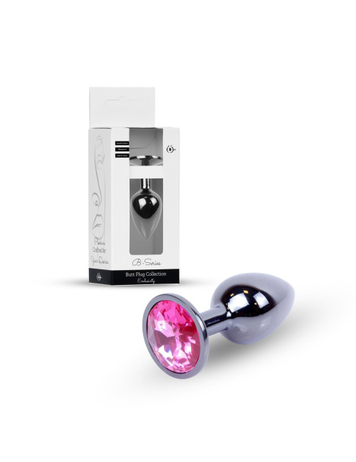 Plug-Jewellery Dark Silver PLUG- Pink