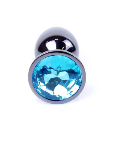 Plug-Jewellery Dark Silver PLUG- Light Blue