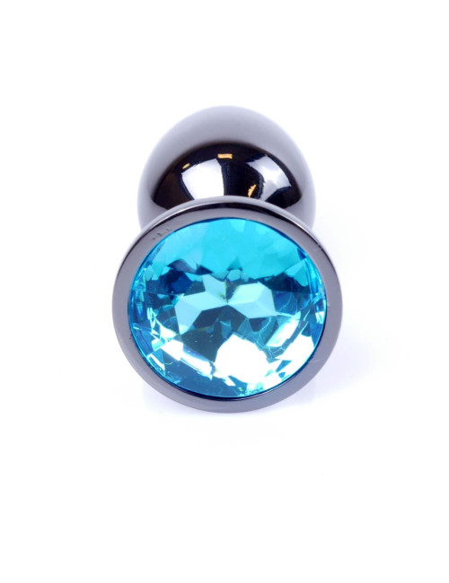 Plug-Jewellery Dark Silver PLUG- Light Blue