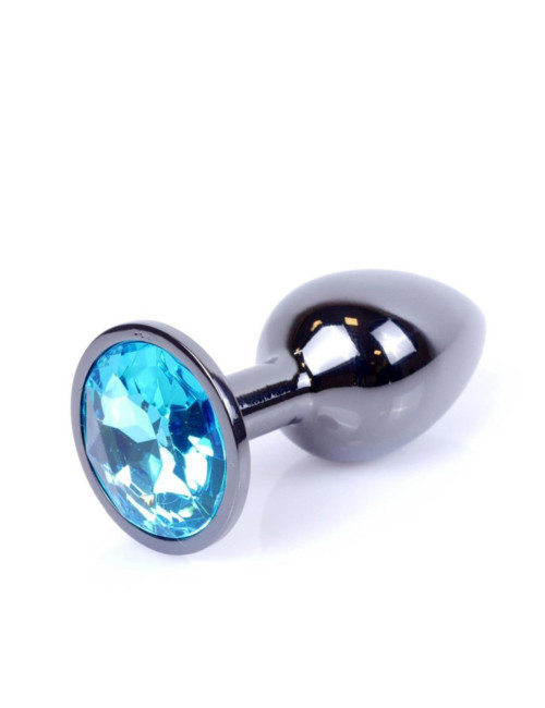 Plug-Jewellery Dark Silver PLUG- Light Blue
