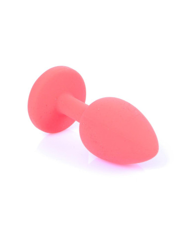 Plug-Jewellery Red Silicon PLUG Small- Blue Diamond