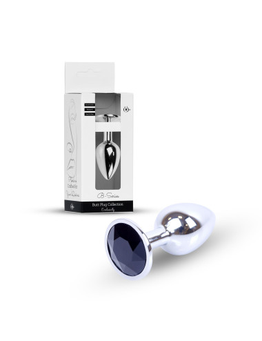 Plug-Jewellery Silver PLUG- Black