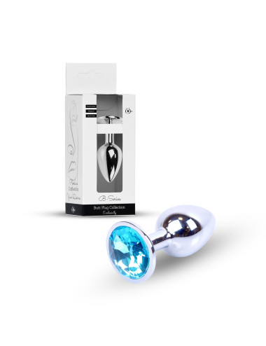 Plug-Jewellery Silver PLUG- Light Blue