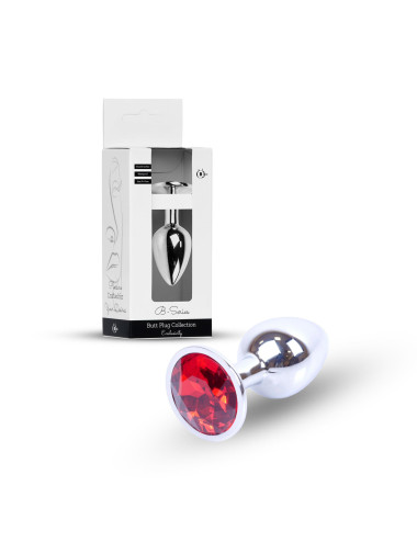 Plug-Jewellery Silver PLUG- Red