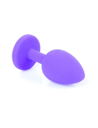 Plug-Jewellery Purple Silicon PLUG Small- Red Diamond