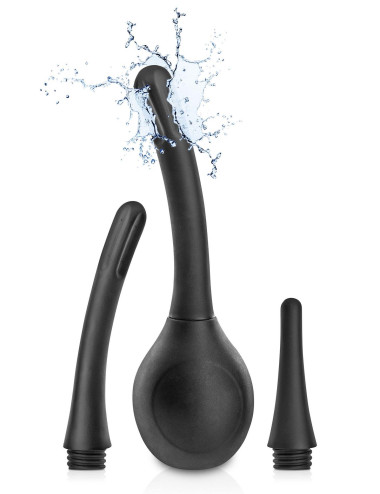 Showerplay Enema Bulb – Zabawki Analne i Higiena, 350 ml, 3 wymienne kaniule, ABS bez ftalanów