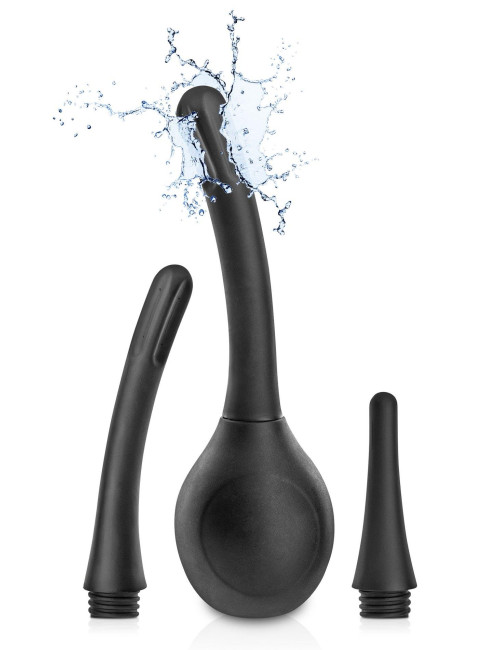 Showerplay Enema Bulb – Zabawki Analne i Higiena, 350 ml, 3 wymienne kaniule, ABS bez ftalanów