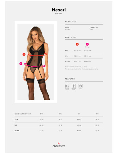 Nesari gorset i stringi  M/L
