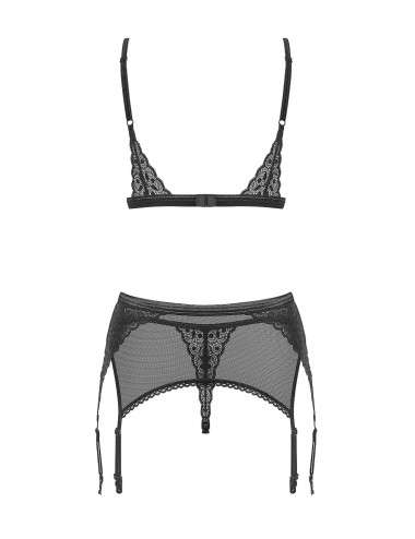 Bielizna-Shibu komplet 3-częściowy czarny L/XL