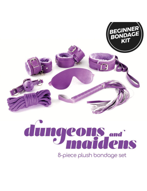 Crushious Zestaw BDSM Dungeons & Maidens Fioletowy