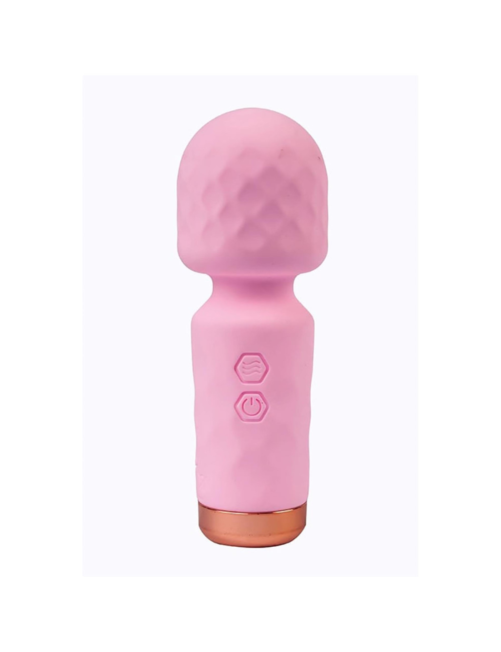 Eros Mini Wand Pink - Wibrator Silikonowy, Masażer, 10 Trybów, USB, Kompaktowy