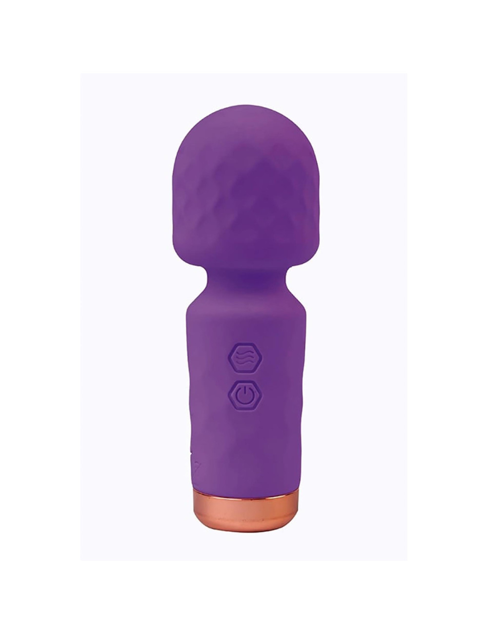 Eros Mini Wand Purple - Wibrator do Masażu 10 Trybów, Silikon, USB - Kompaktowa Zabawka erotyczna
