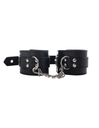 Kajdanki na nadgarstki Wrist Cuffs – regulowane, skóra PU, bez niklu, komfort i kontrola. Zabawki BDSM