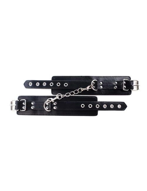 Kajdanki na nadgarstki Wrist Cuffs – regulowane, skóra PU, bez niklu, komfort i kontrola. Zabawki BDSM