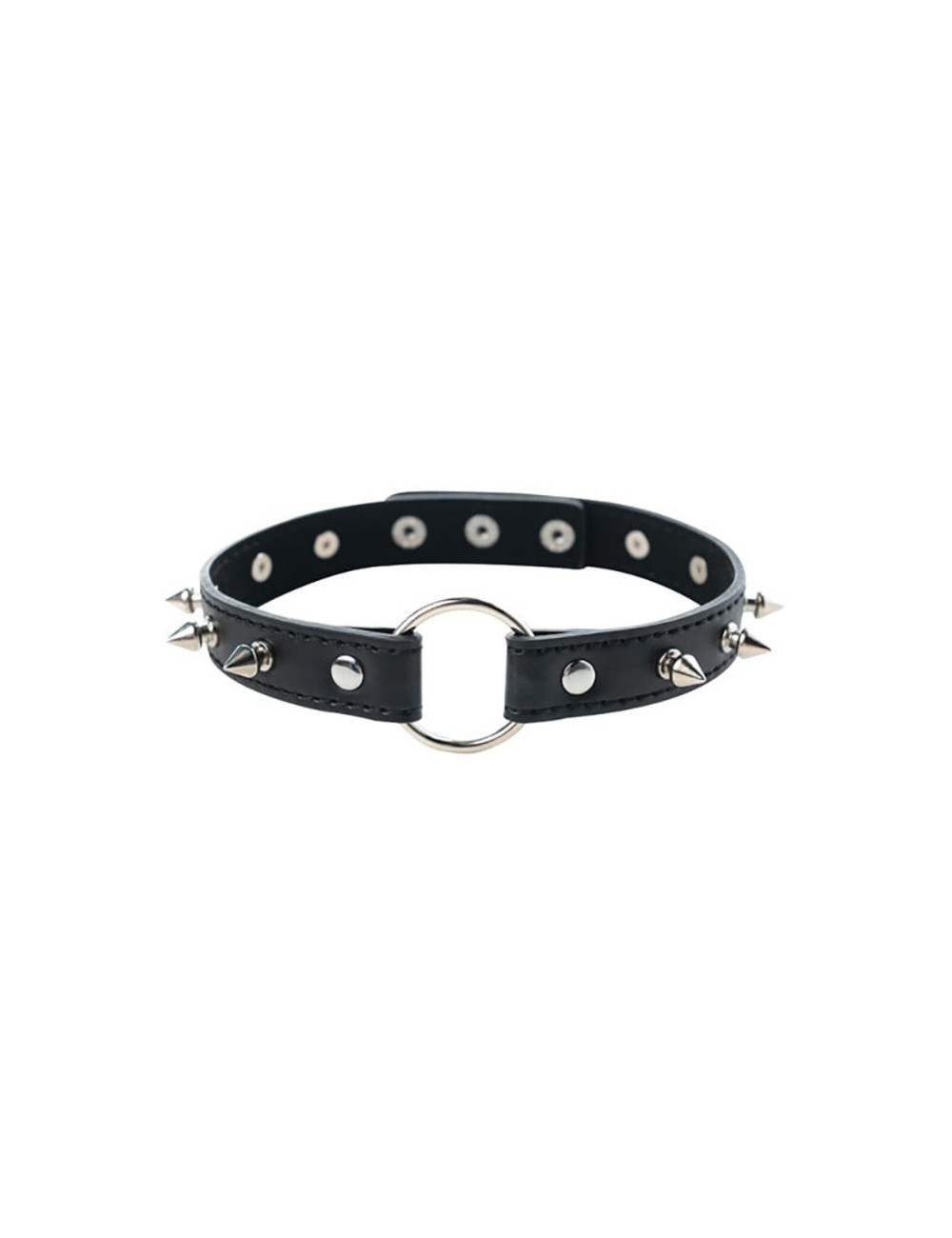 Adjustable collar with spikes
