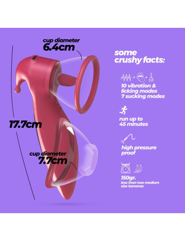 CRUSHIOUS SACI CLITORAL AND NIPPLE STIMULATOR WITH SUCTION