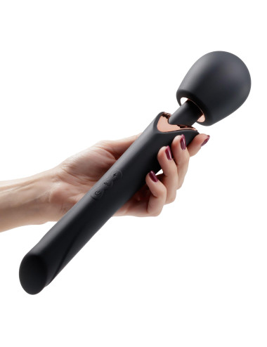 Crushious Holly Wand Massager Black – masażer wand do kąpieli i masażu całego ciała, 10 trybów, Climax, ładowanie USB