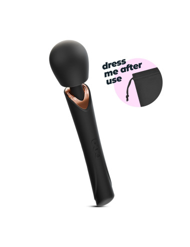 CRUSHIOUS HOLLY RECHARGEABLE WAND MASSAGER BLACK