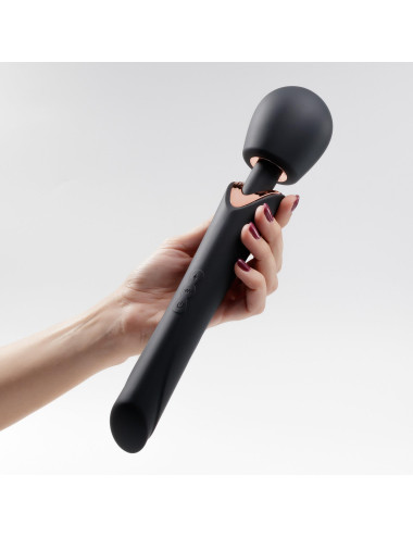CRUSHIOUS HOLLY RECHARGEABLE WAND MASSAGER BLACK