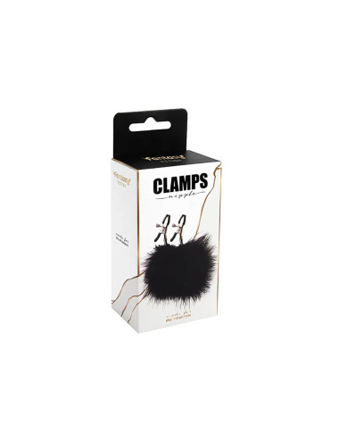 Feather nipple clamps with adjustable
pressure, and soft comfortable pads