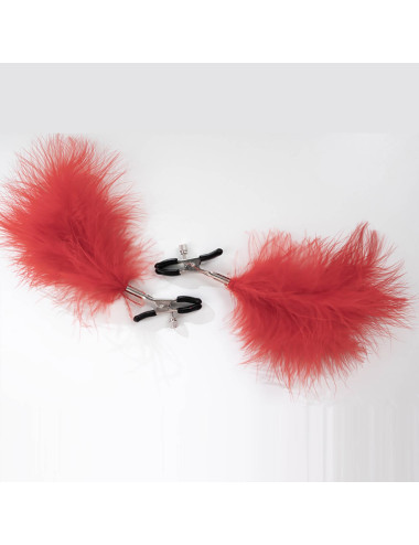 Feather nipple clamps with adjustable
pressure, and soft comfortable pads