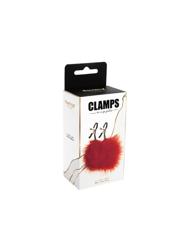 Feather nipple clamps with adjustable
pressure, and soft comfortable pads