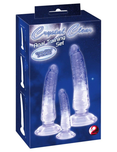 Zestaw 3 dildów analnych naturalnych – zabawki anal, dildo PVC