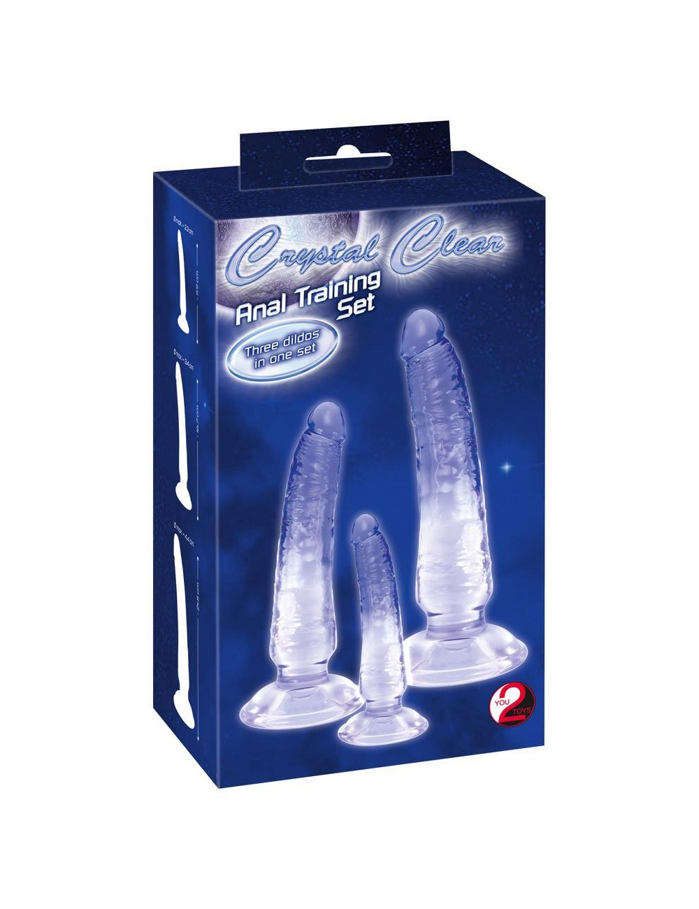 Zestaw 3 dildów analnych naturalnych – zabawki anal, dildo PVC