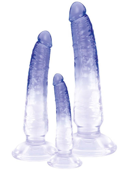 Zestaw 3 dildów analnych naturalnych – zabawki anal, dildo PVC