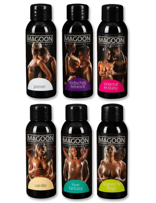 Magoon Zestaw 6 Olejków do Masażu z Afrodyzjakami 6x50 ml