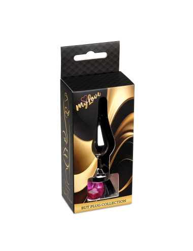 MyLove Toys - Jewellery Dark Silver BUTT PLUG- Pink