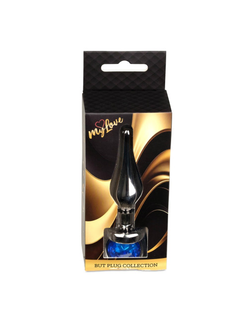 MyLove Toys Korek Analny Dark Silver Dark Blue