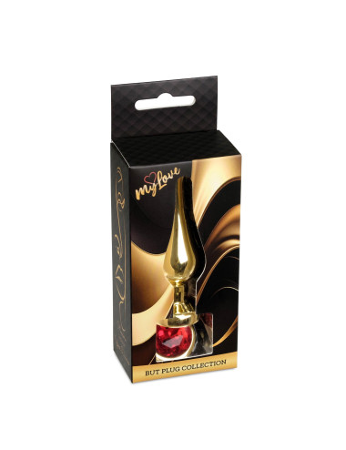 MyLove Toys - Jewellery Gold BUTT PLUG- Red