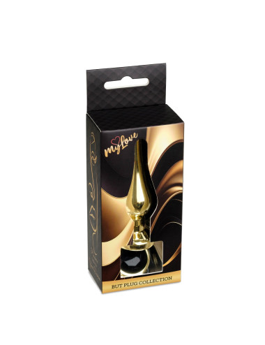 MyLove Toys - Jewellery Gold BUTT PLUG- Black