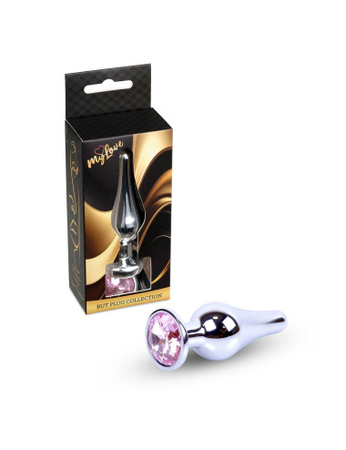 MyLove Jewellery Silver Butt Plug Rose – Biżuteria analna ze stali nierdzewnej