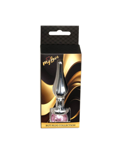 MyLove Toys - Jewellery Silver BUTT PLUG- Rose