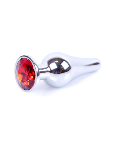 MyLove Toys - Jewellery Silver BUTT PLUG- Red