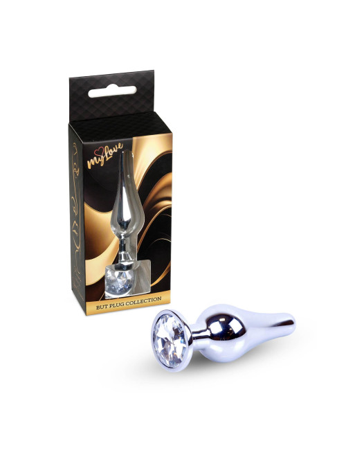 MyLove Toys - Jewellery Silver BUTT PLUG- Clear