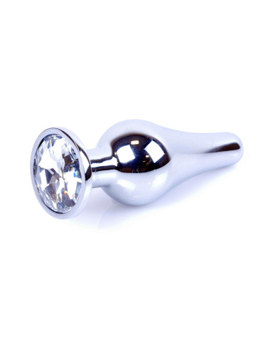 MyLove Toys - Jewellery Silver BUTT PLUG- Clear