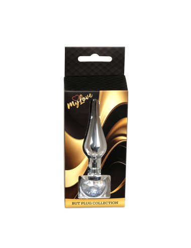 MyLove Toys - Jewellery Silver BUTT PLUG- Clear