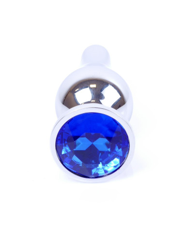 MyLove Toys - Jewellery Silver BUTT PLUG- Dark Blue