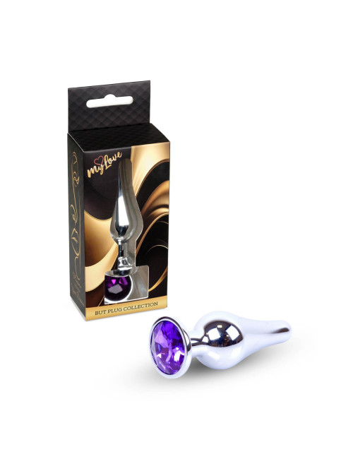 MyLove Toys - Jewellery Silver BUTT PLUG- Purple