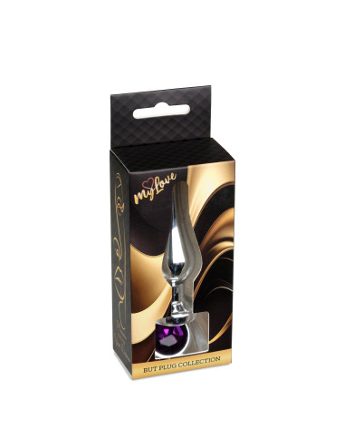 MyLove Toys - Jewellery Silver BUTT PLUG- Purple
