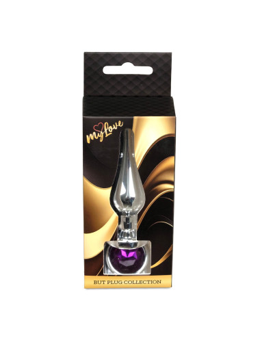 MyLove Toys - Jewellery Silver BUTT PLUG- Purple