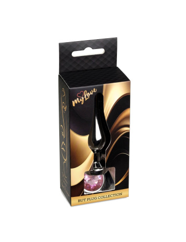 MyLove Toys - Jewellery Dark Silver BUTT PLUG- Rose