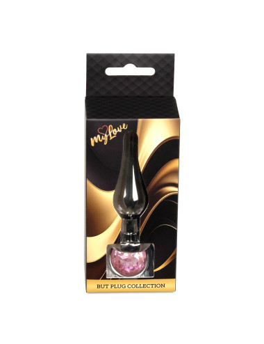 MyLove Toys - Jewellery Dark Silver BUTT PLUG- Rose