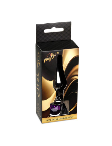 MyLove Toys - Jewellery Dark Silver BUTT PLUG- Purple