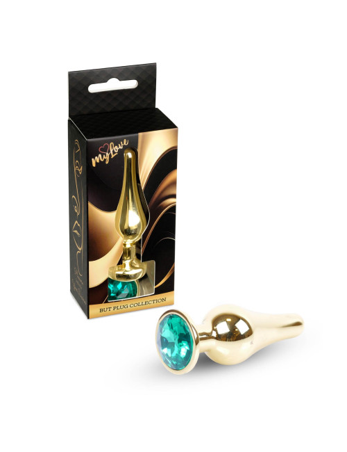 MyLove Toys - Jewellery Gold BUTT PLUG- Green