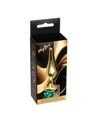 MyLove Toys - Jewellery Gold BUTT PLUG- Green
